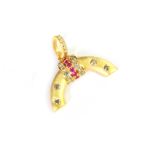 Silver Pave Diamond Pendant