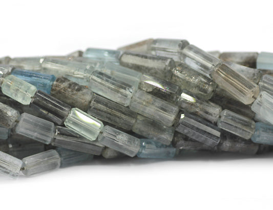 Mos Aquamarine Faceted Tube Beads,Faceted Beads