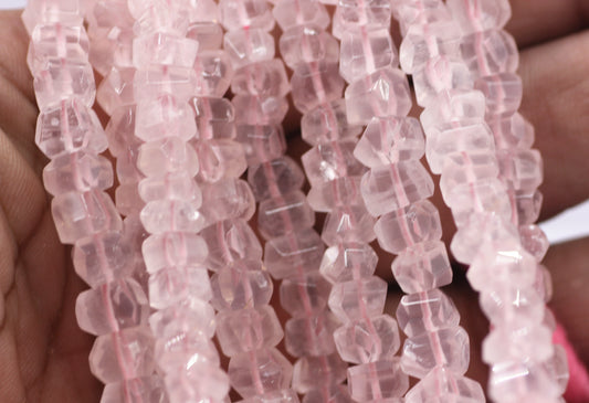 Rose Quartz Nugget Beads,Nugget Beads