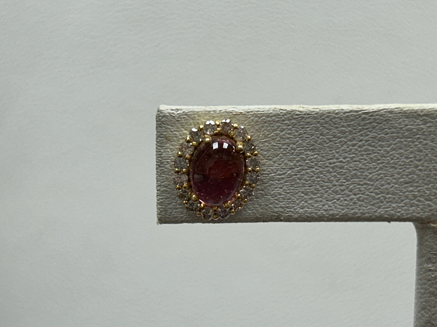 14k Solid Gold Diamond Earring
