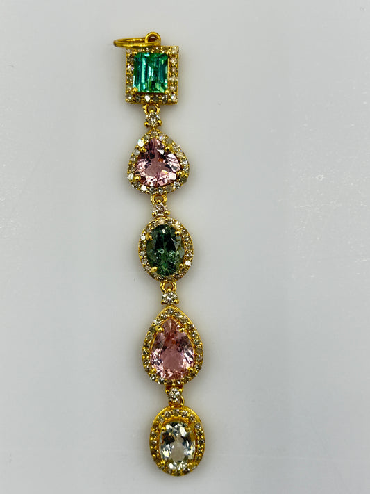 14k Solid Gold Diamond Pendants