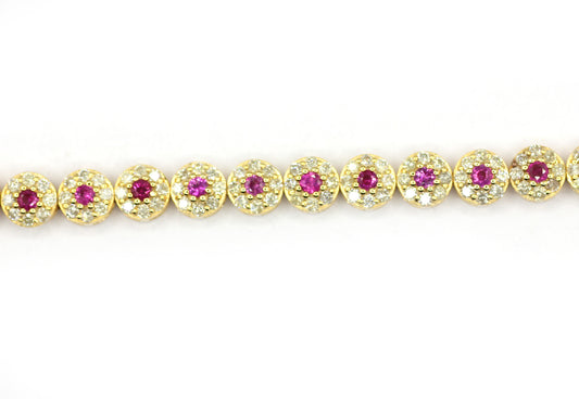14k Solid Gold Diamond Bracelets
