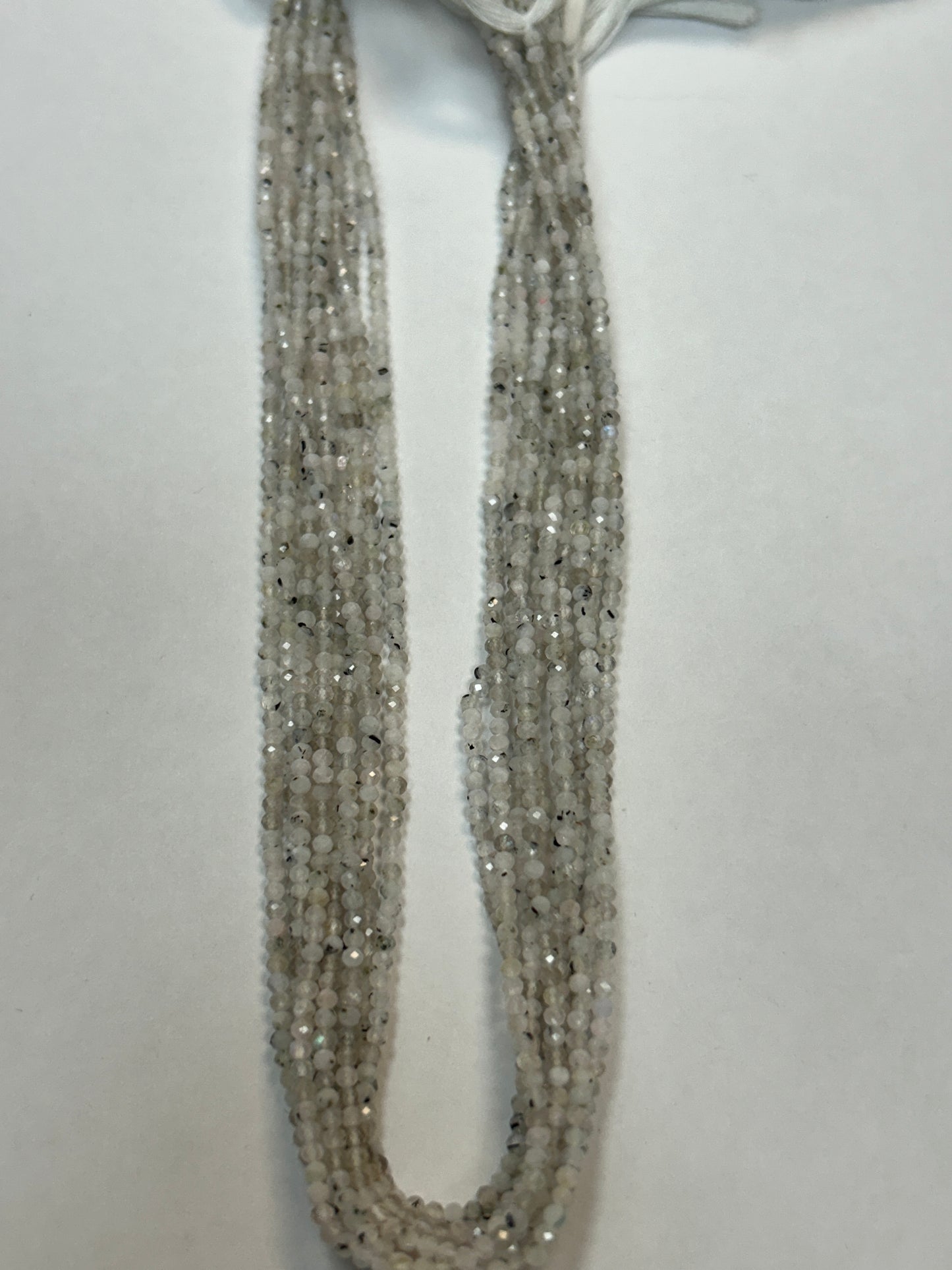 Moonstone, RAINBOW MOONSTONE ROUND FACETED 2-3mm