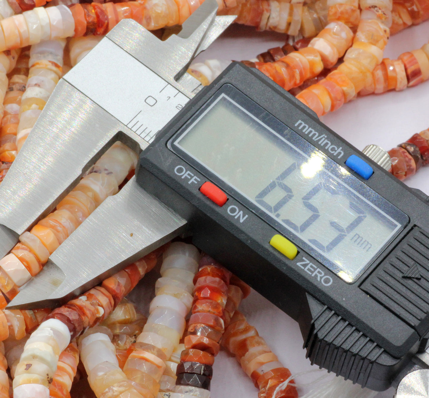 Opal, Fire Opal Faceted Heshi, Faceted Donut, Faceted Tyre