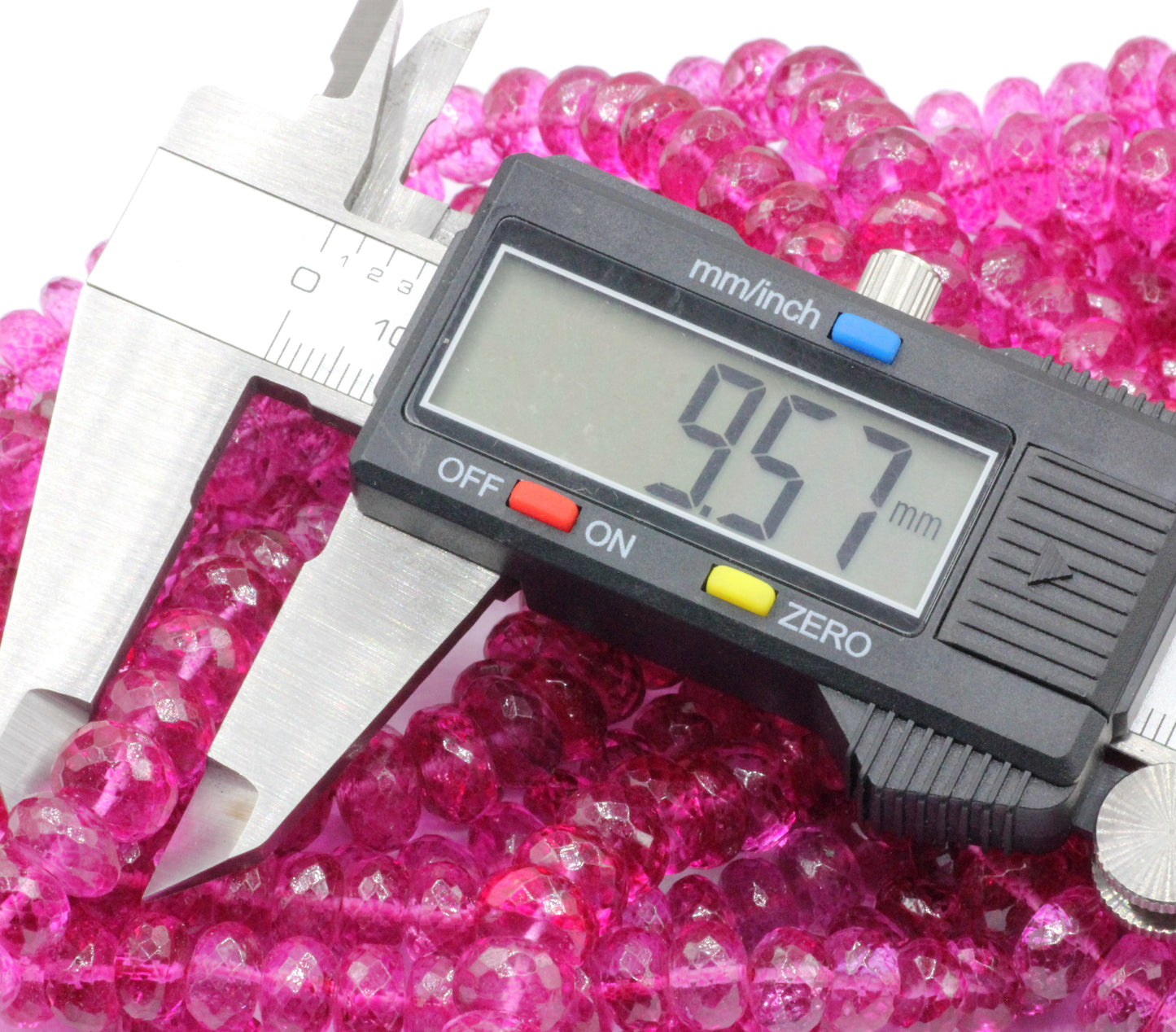 Topaz, Pink Topaz Faceted Beads, Size 9 mm, Natural Topaz Gemstone Beads, Dyed Coated Color ( Color Stable, not Bleeding)