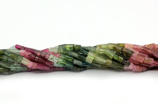 Tourmaline Faceted Tube Beads