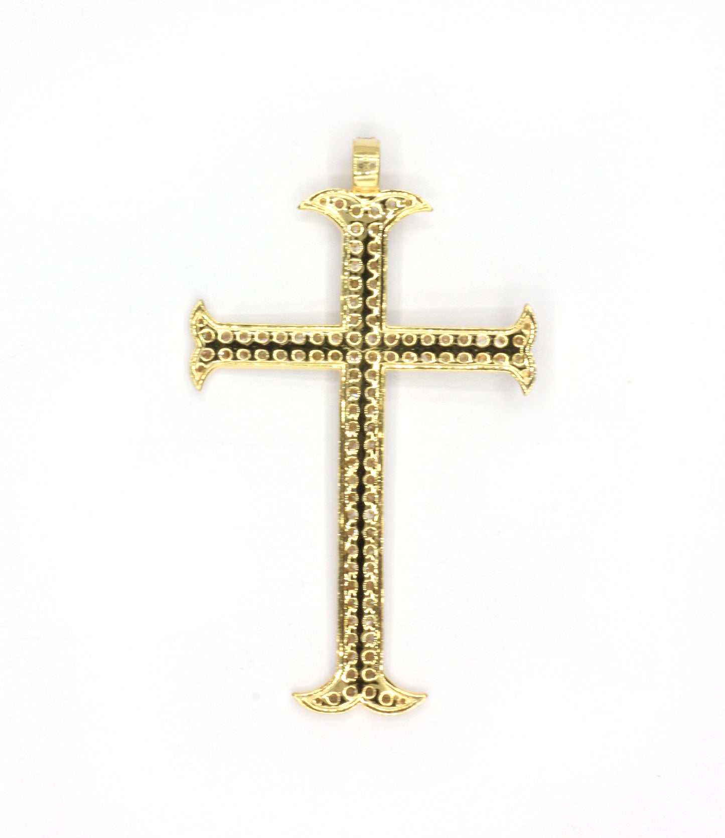 Cross 14k Solid Gold Diamond Pendants.