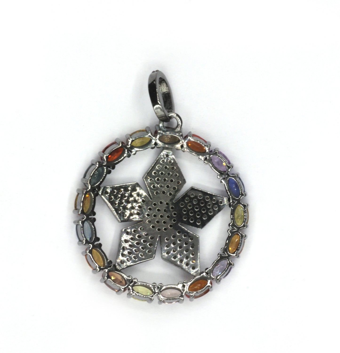 Star Pave Diamond Pendant
