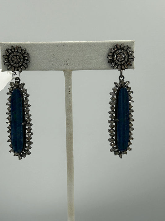 Opal and Diamond Earring