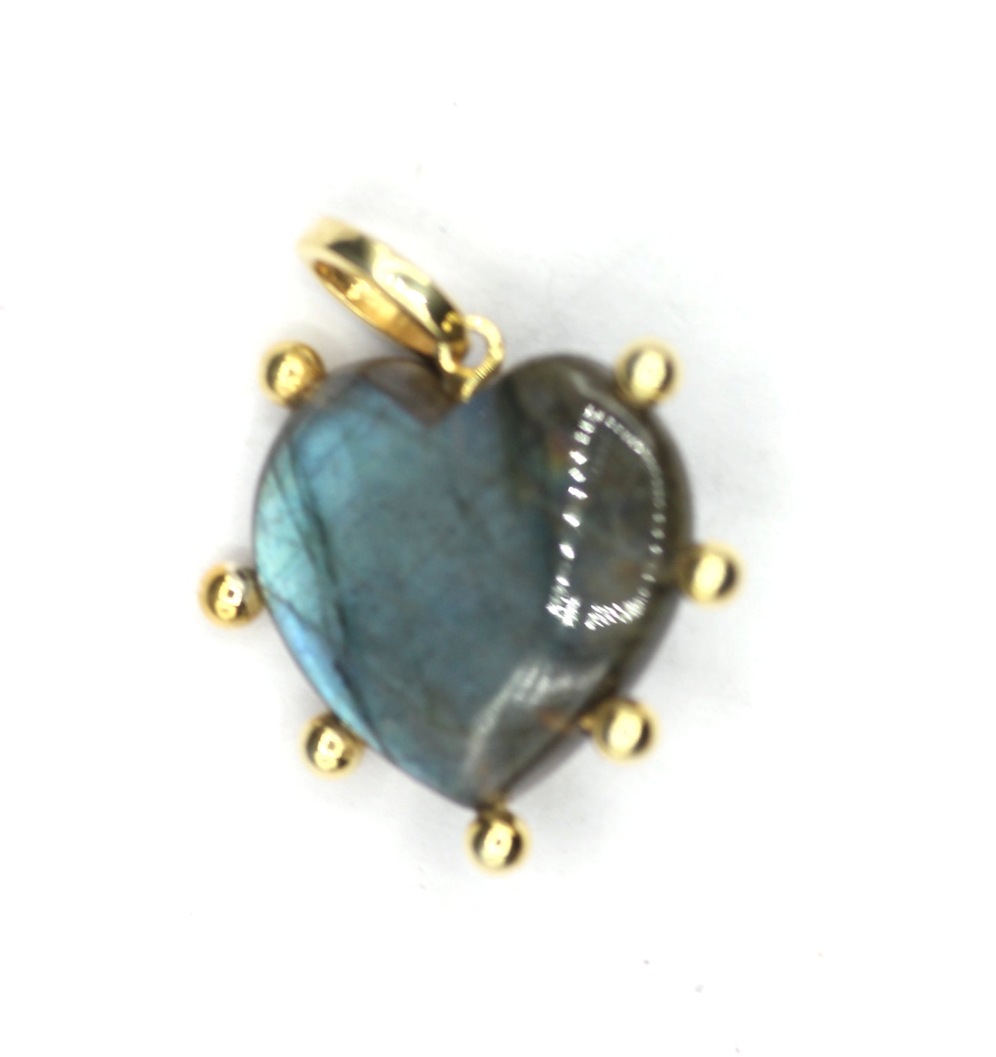 Heart Silver Pave Diamond Pendant