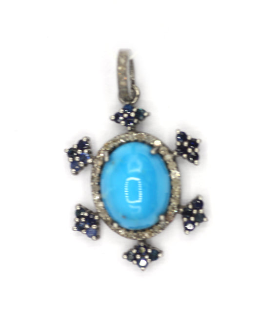 92.5 sterling silver Diamond pendant