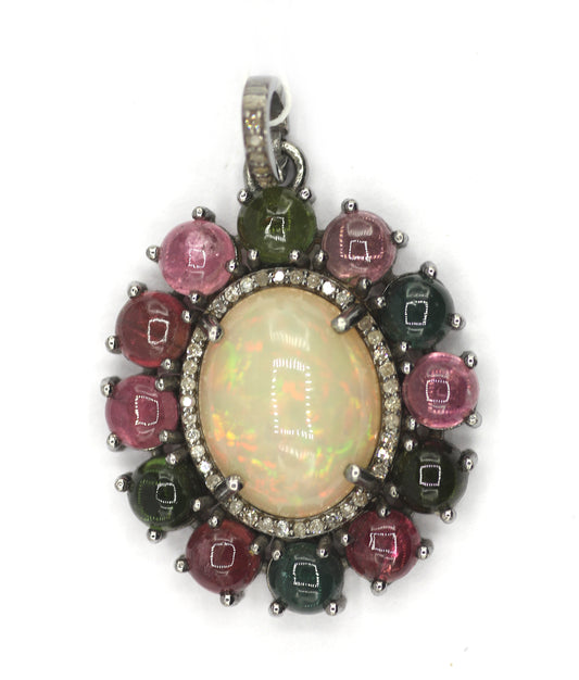 92.5 sterling silver Diamond pendant