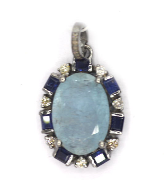 92.5 sterling silver Diamond pendant