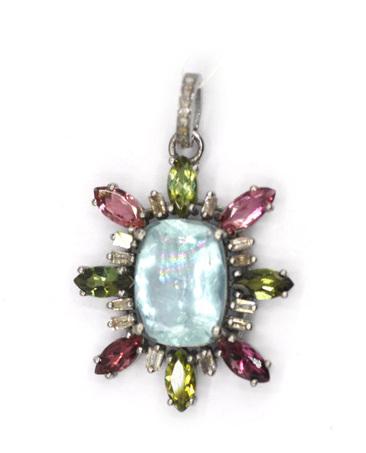 92.5 sterling silver Diamond pendant