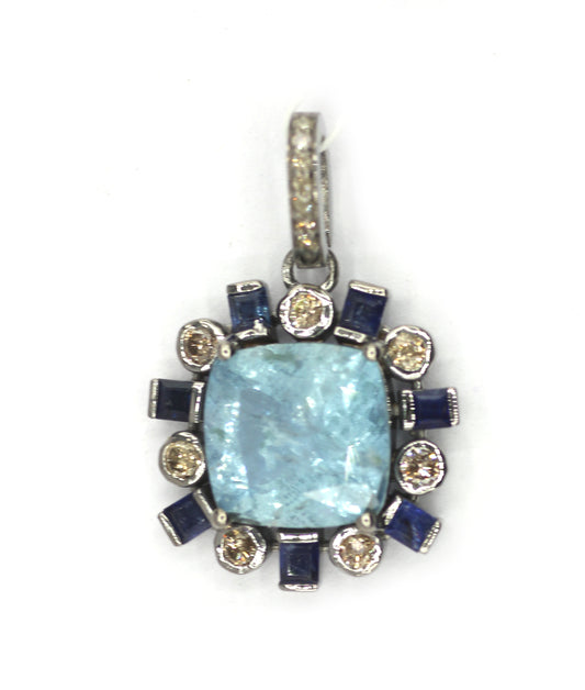 92.5 sterling silver Diamond pendant