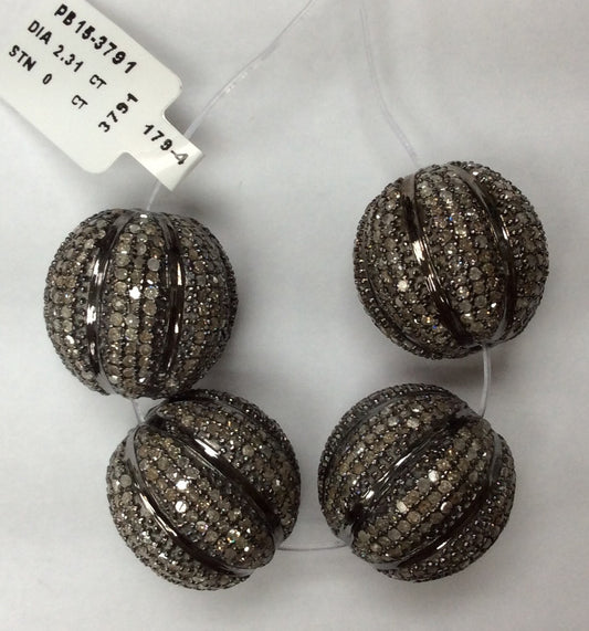 Round Diamond Bead