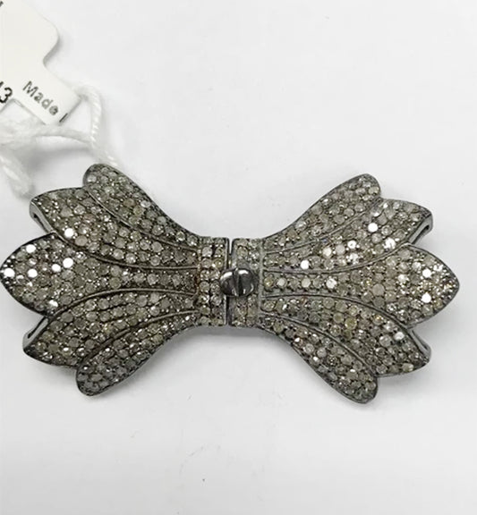 Bow Tie Shape Diamond Pendants & Charms.