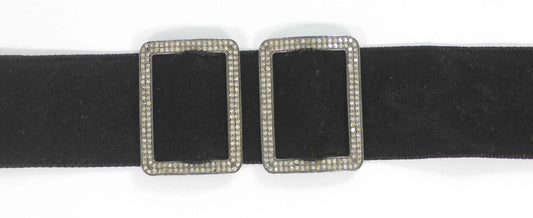 Choker Necklaces With Pave Diamond. 925 Oxidized Sterling Silver Diamond necklaces, Genuine handmade pave diamond necklaces.
