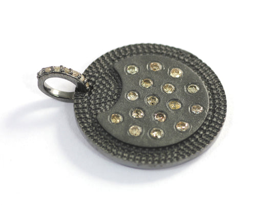 Circular Shape Diamond Pendants & Charms