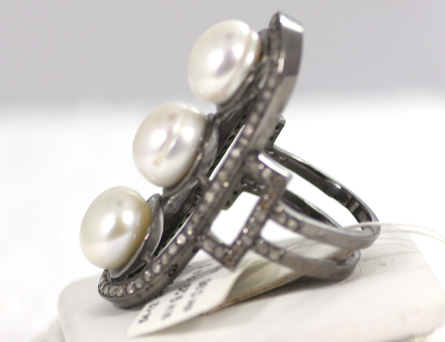Silver Pave Diamond Ring