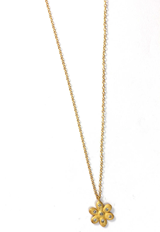 Flower Diamond Pendants. Genuine handmade pave diamond Pendant