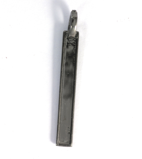 Rectangle Shape Diamond Pendant .925 Oxidized Sterling Silver Diamond Pendant, Genuine handmade pave diamond Pendant.