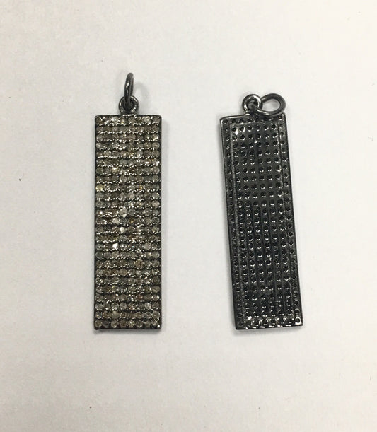 Rectangle Diamond Pendant