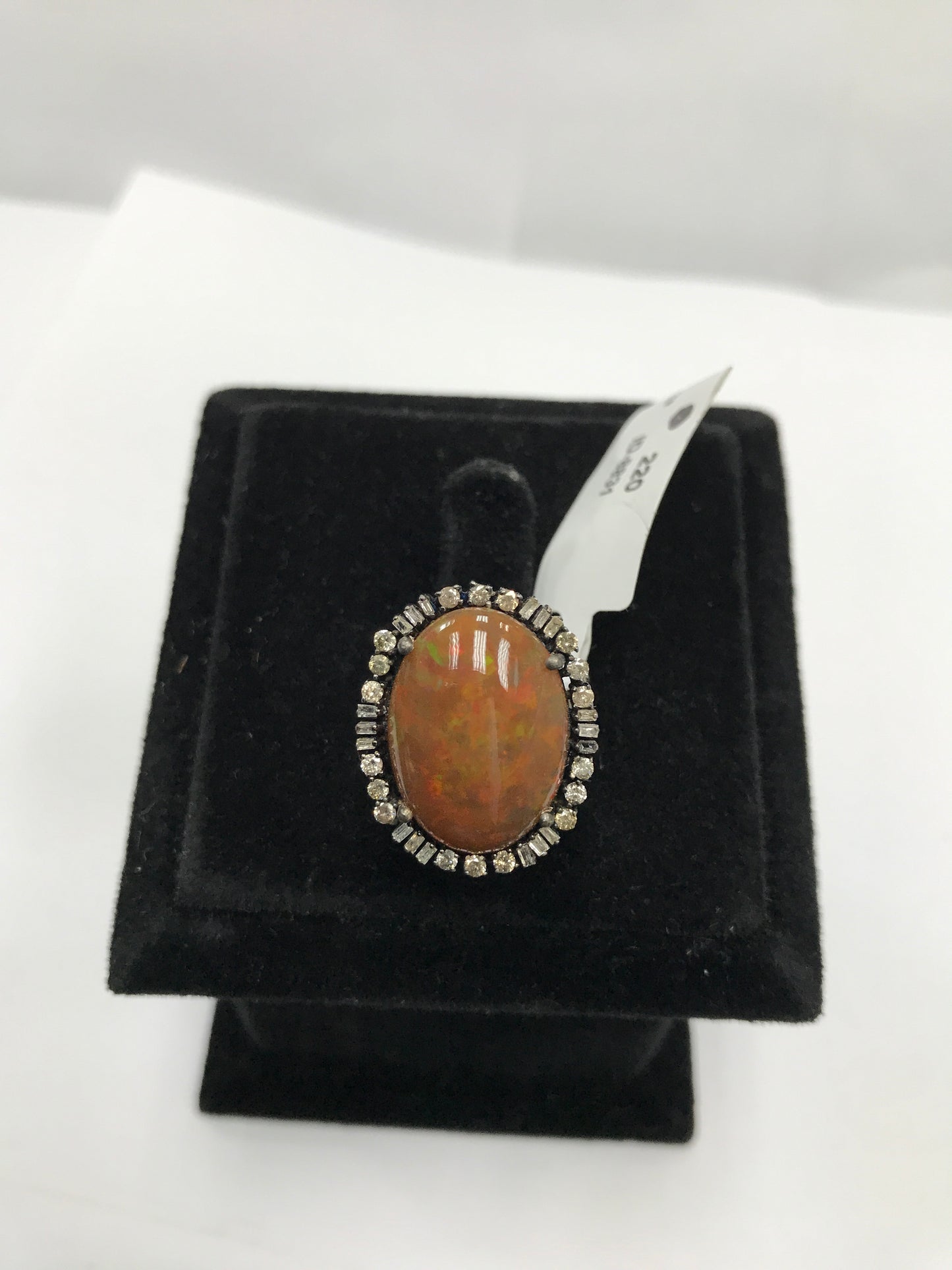 Opal and Diamond Ring