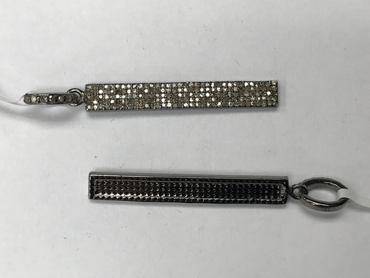 Rectangle Shape Diamond Pendants & Charms