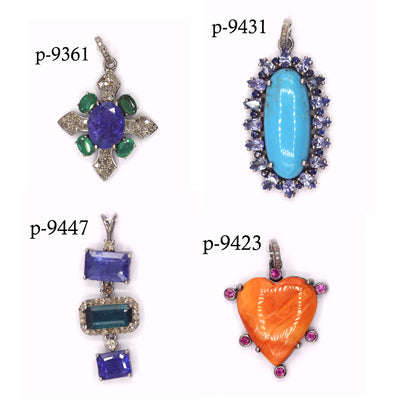 92.5 sterling silver Diamond pendant