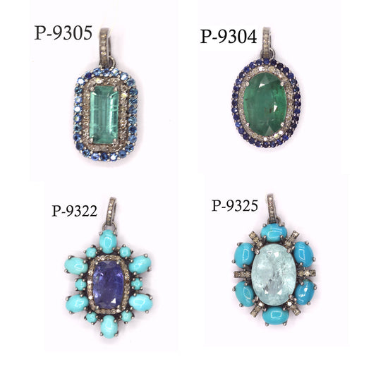 92.5 sterling silver Diamond pendant