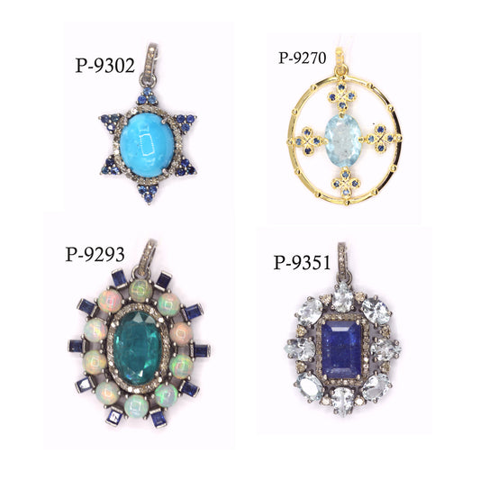 92.5 sterling silver Diamond pendant