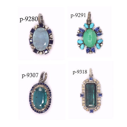 92.5 sterling silver Diamond pendant