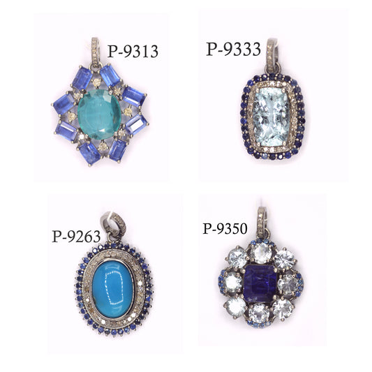 92.5 sterling silver Diamond pendant