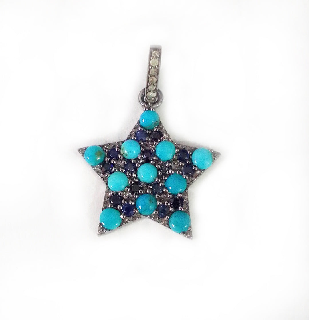 Star Shape Diamond Pendant