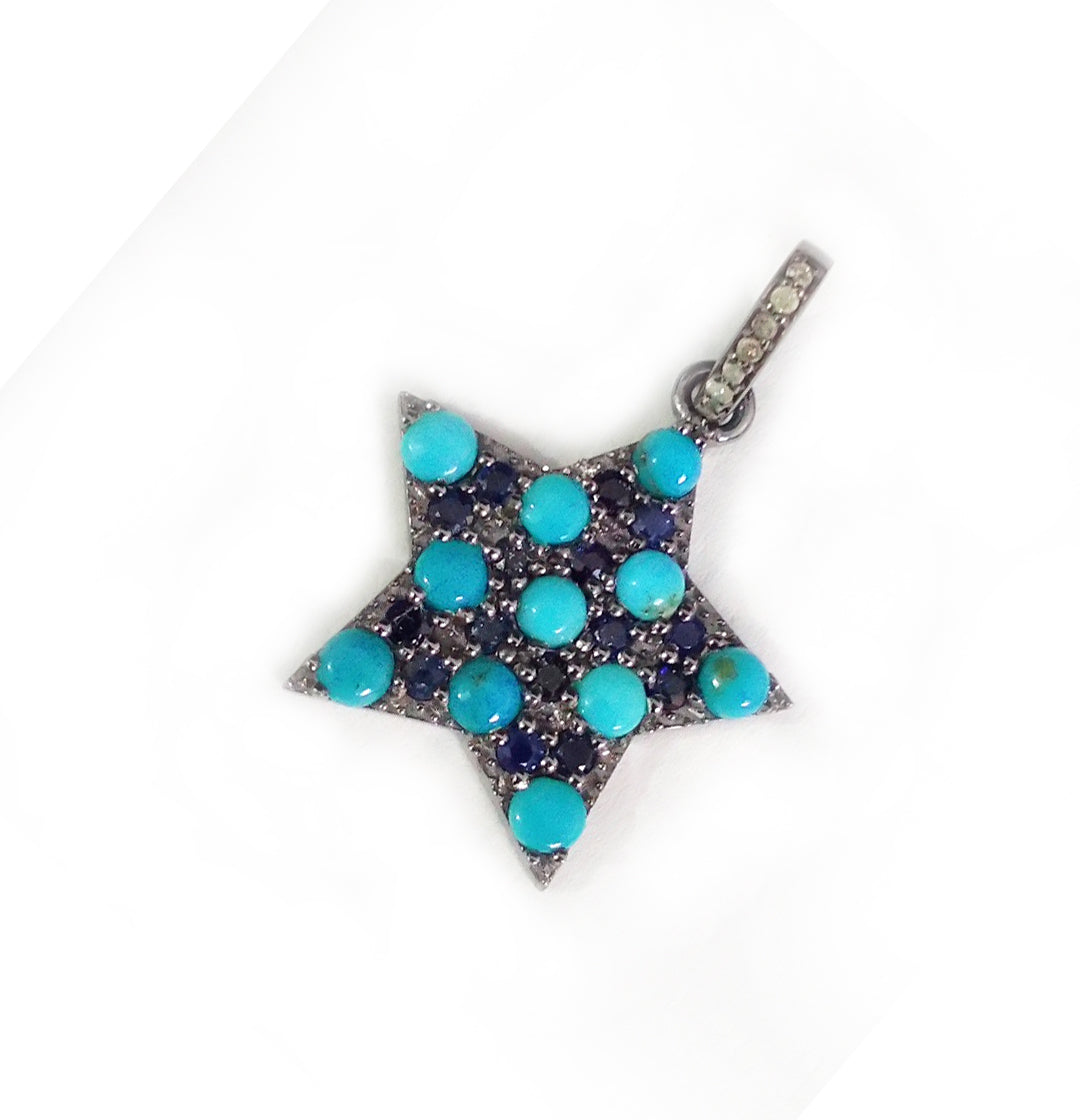 Star Shape Diamond Pendant