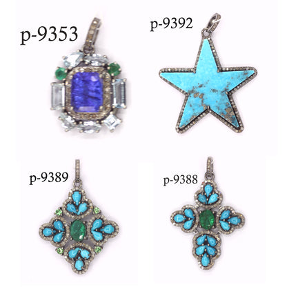 92.5 sterling silver Diamond pendant