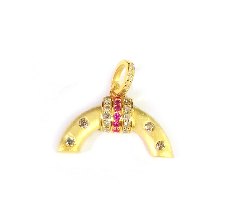 Silver Pave Diamond Pendant