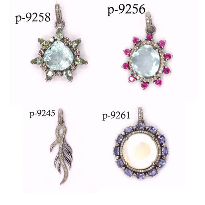92.5 sterling silver Diamond pendant
