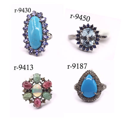 92.5 sterling silver Diamond Ring