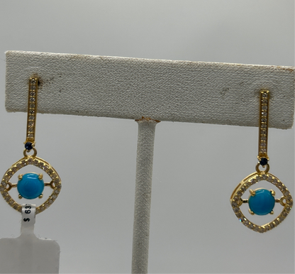 14k Gold Diamond Earring