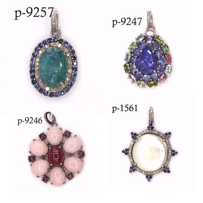 92.5 sterling silver Diamond pendant