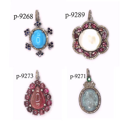 92.5 sterling silver Diamond pendant