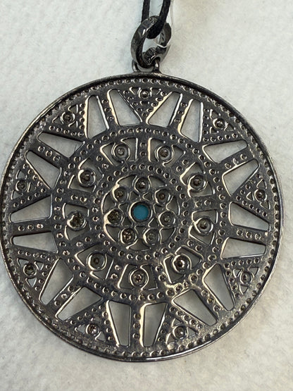 Silver and Diamond Pave  PENDANT & CHARMS