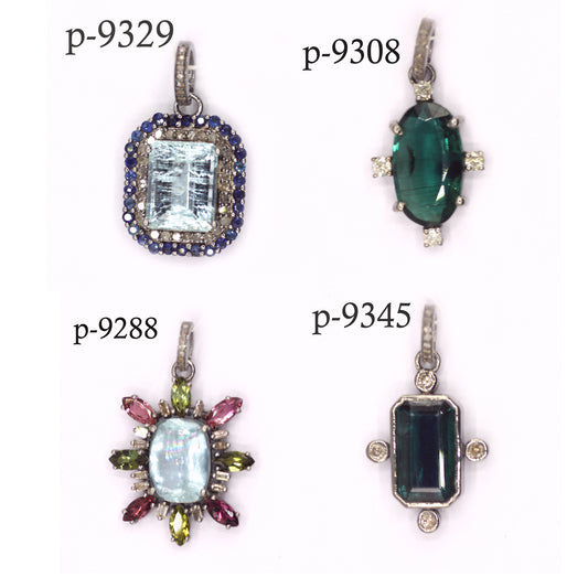 92.5 sterling silver Diamond pendant
