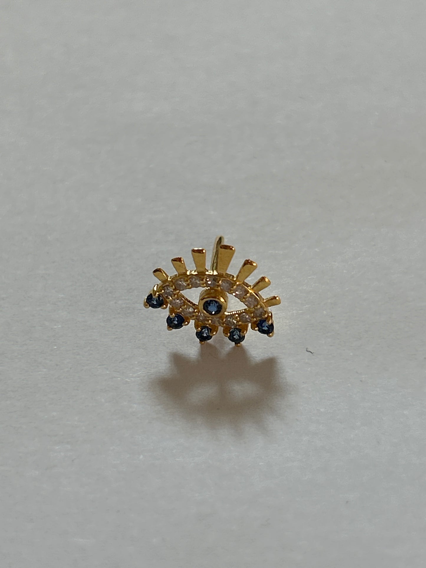 14k Solid Gold Diamond Stud Earring