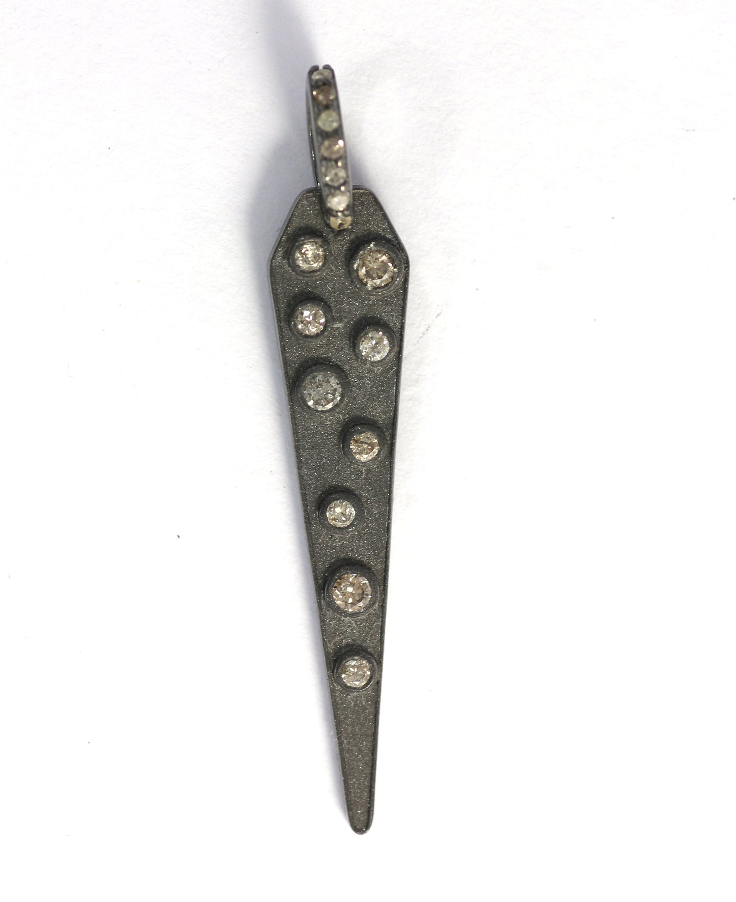 Spike Shape Diamond Pendant