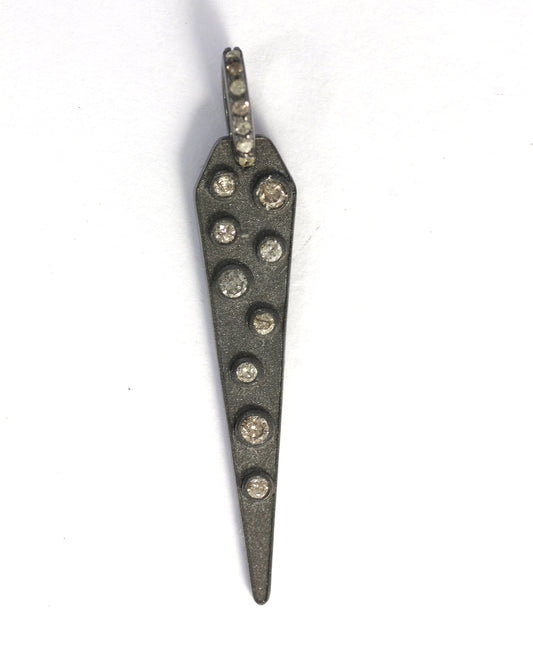 Spike Shape Diamond Pendant