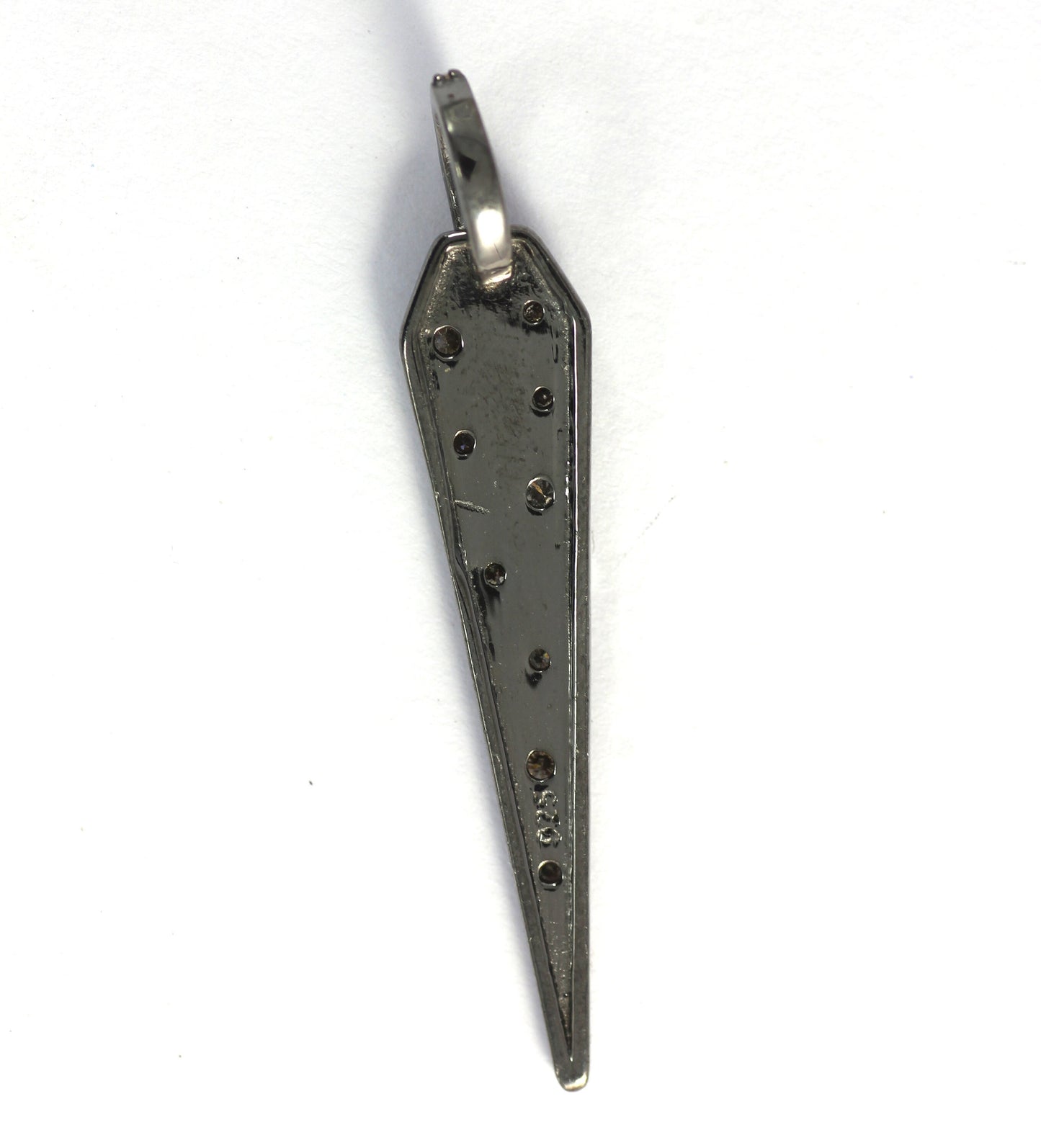 Spike Shape Diamond Pendant