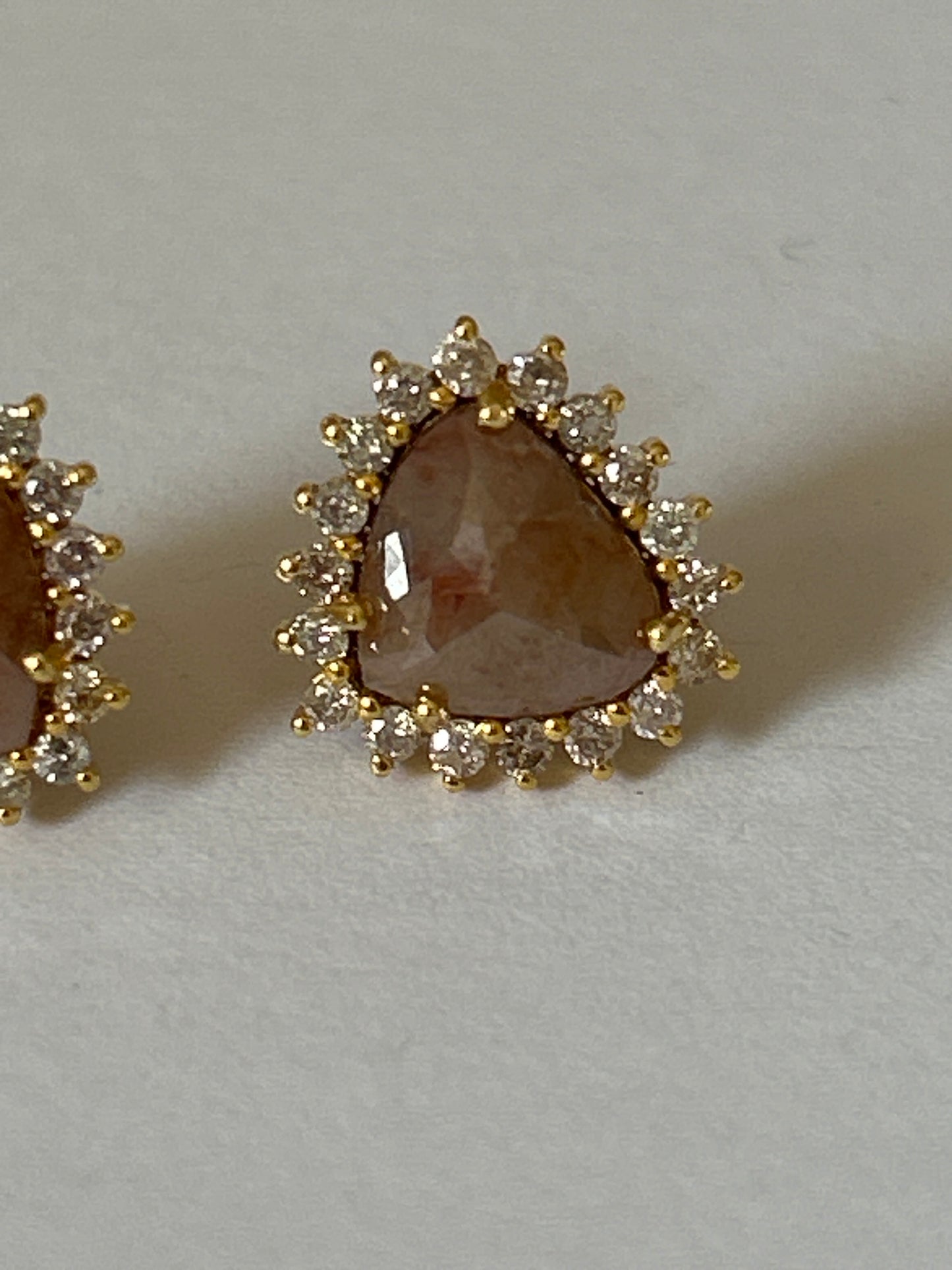 14K Gold and Diamond Earrings